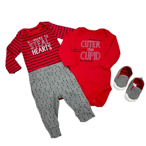 Carter's Just One You Baby Valentine's Onesies, Pants and Shoes Set 6 Months